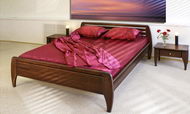 Двуспальная деревянная кровать под заказ 