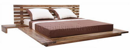 Деревянная кровать в Японском стиле